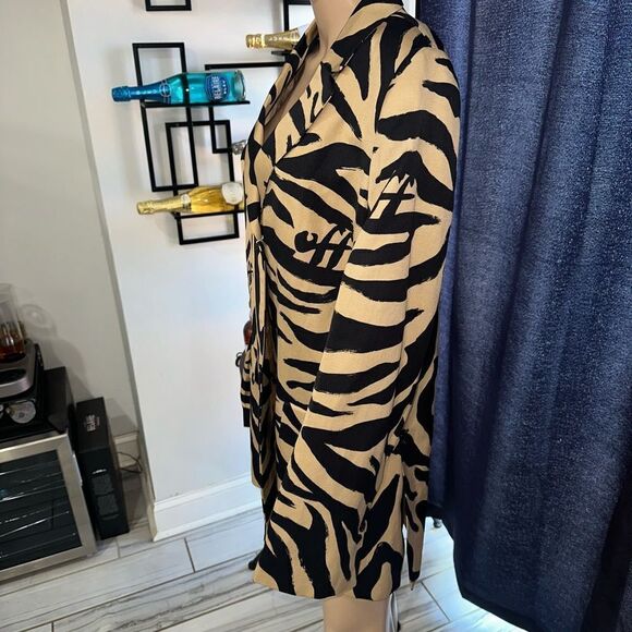 Off-White Zebra Print Blazer - Picture 3 of 8